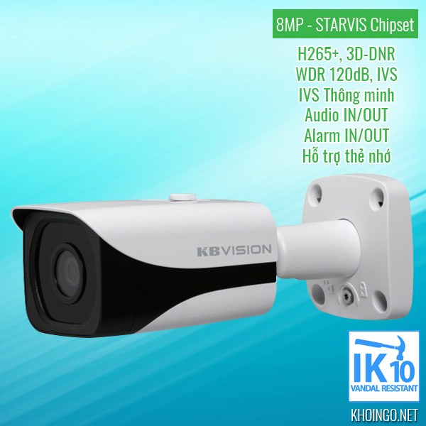 Giới thiệu Camera IP KBVision 8005iN 8MP