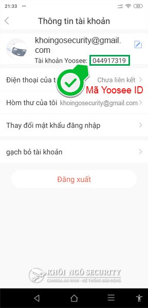 Cách lấy mã Yoosee ID share tài khoản điện thoại