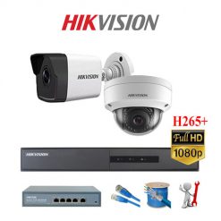 Trọn bộ 02 Camera IP Hikvision 2MP 1080P