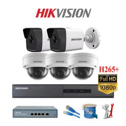 Trọn bộ 05 Camera IP Hikvision 2MP 1080P