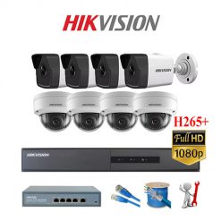 Trọn bộ 08 Camera IP Hikvision 2MP 1080P
